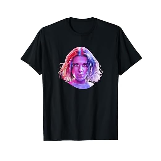 Stranger Things Eleven Rose Tone Nose Drip Portrait Camiseta