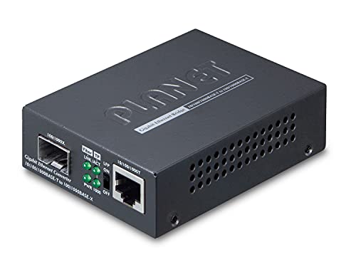 PLANET GT805A convertisseur de support reseau 1000 Mbit/s multimode noir rj45 sfp