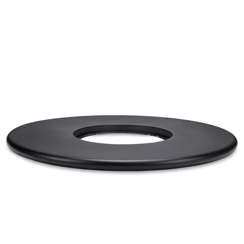 TIKI 38-Inch Customizable Propane Fire Pit Table Attachment – Modern Black Accessory for Outdoor Gas Fire Pit, Patio, and Backyard Spaces