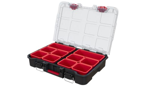 Keter-Stack-N-Roll-Tool-Organizer-Portable-Small-Parts-Organizer-with-Removable-Bins-Clear-Lid-Lockable-Storage-Case-for-Screws-Nails-Fasteners-Hardware-Stackable-Modular-Tool-Storage