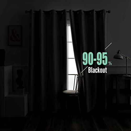 TAKUAN Heart Curtains for Bedroom Living Room, Pink Blackout Curtains 66x72 Inch 2 Panels Set, Thermal Eyelet Drapes, 72 Drop Decorative Patterned Window Treatments - Image 6