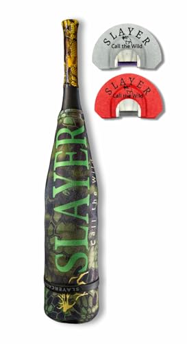 Slayer Calls Clearwater Elk Bugle & Reeds Series – ArchAngel Acrylic Bugle Tube with Miner & North Fork Diaphragm Reeds (.003 Latex) – Premium Elk Calling Set for Hunting, Made in the USA