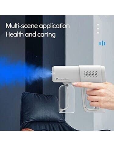 PISTOLA A SPRUZZO DISINFETTANTE IGIENIZZANTE, SPRUZZATORE A VAPORE PORTATILE RICARICABILE USB, PISTOLA DISINFETTANTE CON 380ML DI CAPACITA', DISINFETTANTE PER CASA, SCUOLA E GIARDINO - DISCORAMA®