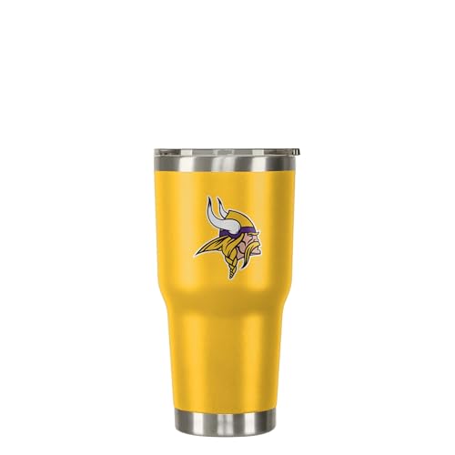 FOCO Minnesota Vikings NFL Team Logo 30 oz Tumbler - Yellow