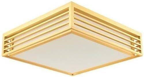 Plafonnier japonais à gradation continue en bois pour tatami et salon