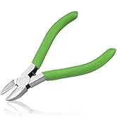 LEONTOOL 4 Inches Diagonal Side Cutters Wire Cutting Pliers Precision Mini Pliers for Jewelry Bea...