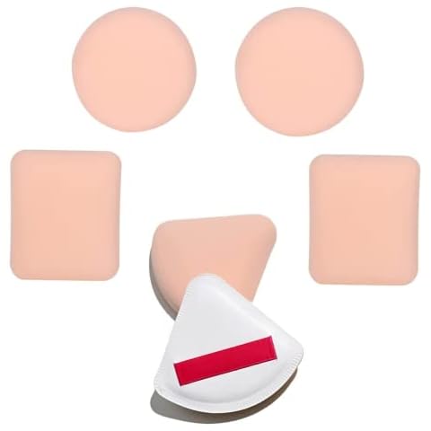 6 Pcs Foundation Sponge Makeup Sponge Blender Set, Air Cushion Puff Face Paint Sponge Set Primer Puff Sponges for Cream, Liquid Foundation and Powder Application Cover
