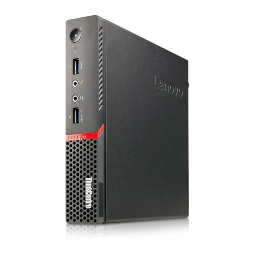 Lenovo ThinkCentre M900 Tiny Desktop Micro Tower PC (Intel Core i5-6500T, 8 GB Ram, 256 GB SSD, USB 3.0, WiFi) Windows 10 Pro (Renewed)