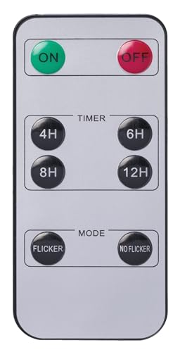 Image of Xodus Innovations FRC1660A-4 12 Inch White Taper Battery Operated Remote Controlled Flameless Candle with Automatic Timer and Realistic Flicker Flamek Pack of 4