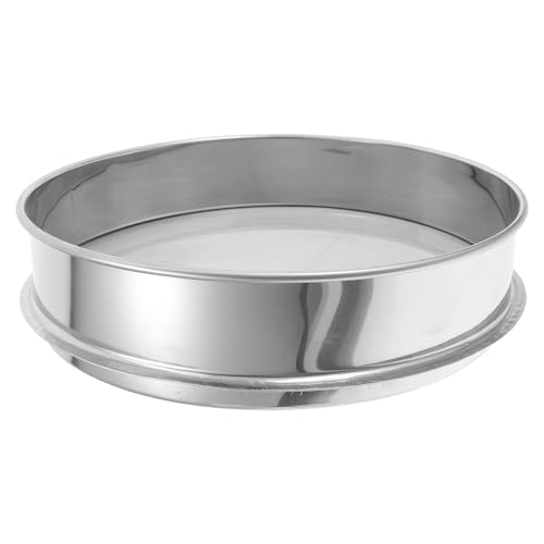 TOMETURE Cedazo de Filtro Metálico para Esmalte Cerámico de Malla 100, Acero Inoxidable, 20 CM, Adecuado para Estudios de Arte Cerámico y Procesamiento de Arcilla