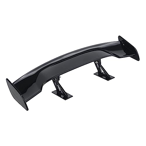 Image of Universal Mini Car Spoiler Wing | Premium ABS Auto Tail Wing Black | Easy Peel & Stick Installation for All Cars | Enhanced Driving Stability|1Pcs Car Mini Spoiler Wing
