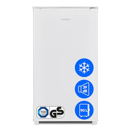 MEDION Kühlschrank mit Eiswürfelfach (90L Gesamt-Nutzinhalt 80L Kühlteil...