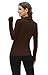 WIHOLL Fall Outfits for Women 2025 Fashion Long Sleeve Shirts Business Casual Tops V Neck Old Money Clothes Thermal Sweaters Coffee S