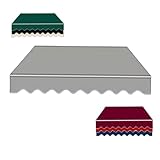 Matériau durable: Fabriquée en polyester durable, notre toile de remplacement pour store de terrasse rétractable offre une protection contre le vent, la pluie et la décoloration conçue pour résister aux intempéries, elle garantit une utilisation durable