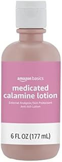 Amazon Basics Medicated Calamine Anti-Itch Lotion, Analgesic Skin Protectant, 6 Fluid Ounces, 1-Pack (Previously Solimo)