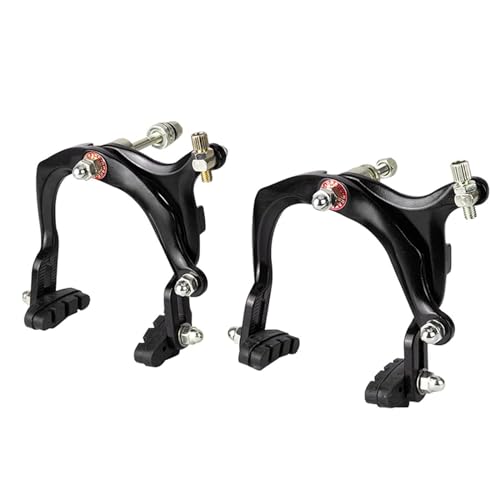 GZLMMY 1 Pair Bike Road Brakes, Universal Outdoor Bike Front & Rear Side Pull Brake Caliper Cycling Aluminum Alloy C Shape Long Arm Repair Tool Accessory
