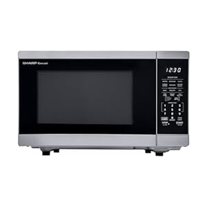 SHARP Countertop Microwave Oven. Compatible with Alexa. Orville Redenbacher’s Certified. Removable 12.4″ Carousel Turntable, 1.4 Cubic Feet, 1100 Watt with Inverter Technology, Stainless Steel