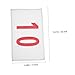 Hemoton 10pcs Tearproof Race Bibs for Running Events High Visibility Numbers for Easy Athlete Identification Material for Competitions and Sports