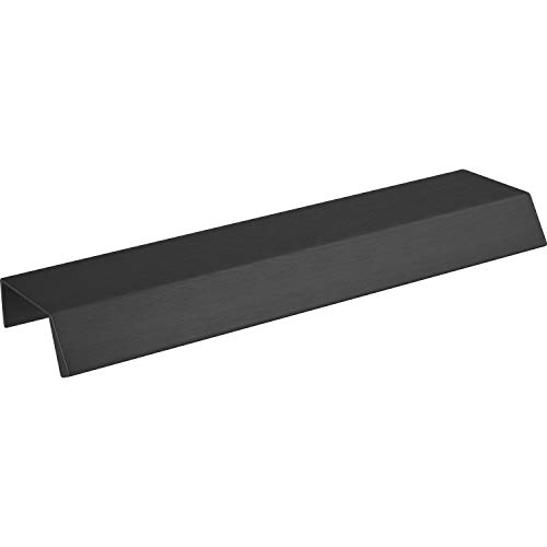 FURNIPART Bench Handle LA 2 x 80 Length 200 mm Brushed Aluminium Black, Brushed Matte, LA 2 x 80 mm