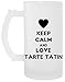Keep Calm And Love Tarte Tatin Przezroczysty Piwo Kubek Transparent Beer Mug
