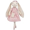 15 bunny stuffed animal for girls plush toy doll wearing pink plaid dresscute doll set dress up for 3 4 5 year old girl gift for little girl birthday easterchristmas  urban country home decor