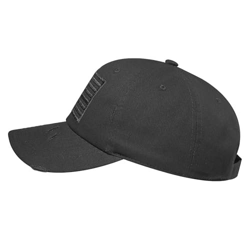 Image of IIN American Flag Baseball Cap for Men Women Low Profile USA Army Tactical Operator Military Plain Dad Hat