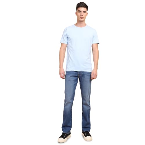 Image of Wrangler Men's Millard Straight Fit Mid-Rise Jeans