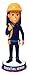 Electrician Cable Essential Heroes Bobblehead Female Light Skin Tone