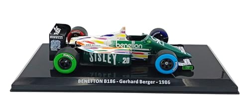 Auto de Fórmula 1 escala 1:24 compatible Benetton B186 1986 miniatura 2