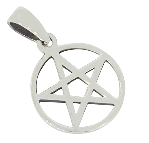 AFP Colgante pentagrama gótico plata de ley 925