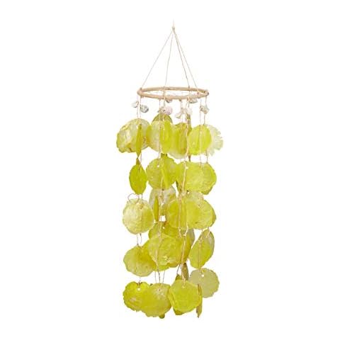 Relaxdays Carillon à coquillages jaune Cover