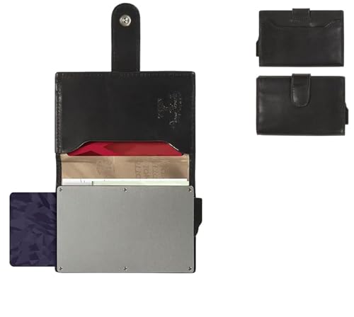 Tony Perotti Men's Italian Leather Trifold Wallet for Men - RFID Quick Access Wallet Holds Credit Cards, ID, Cash, and Receipts - Eco-Friendly Vegetable-Tanned Full Grain Leather Wallet Made in Italy