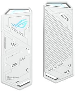 Miniatura 13 de ASUS ROG Strix Arion White M.2 NVMe SSD, carcasa USB 3.2 Gen 2x1 tipo C (10Gbps), doble USB-C a C y USB-C a A, sin destornillador, almohadillas