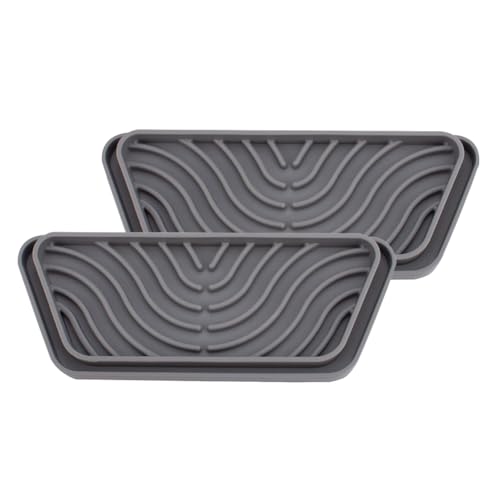 Pomojonbi 2Pcs Refrigerator Drip Catcher Tray Mini Fridge Drip Tray Protects Ice and Water Dispenser Pan Fridge Spills Water Pad Easy to Use