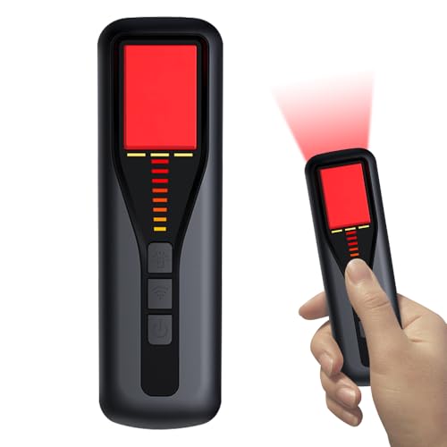 Detector de chinches, detector de cámara Afenau con 5 niveles de sensibilidad, carga tipo C, detector de cámara oculta, cámaras ocultas para hoteles, vestuarios, baños