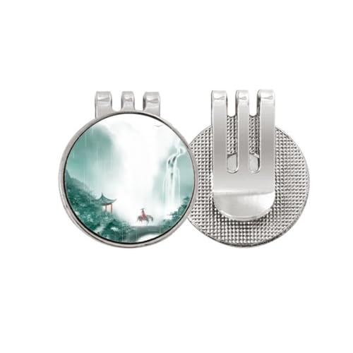 Marcador de pelota de golf magnético y clip de esmalte para gorra