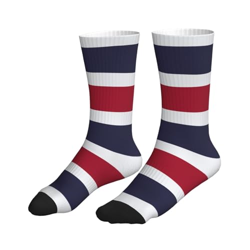 Thailand Flag Athletic Socks Sport Running Calf Socks Performance Breathable Socks For Men Women3