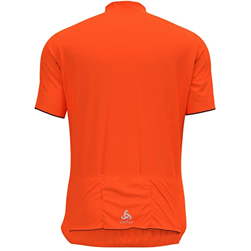 Odlo Essential, T-Shirt 1/2 Zip Uomo, Exuberant