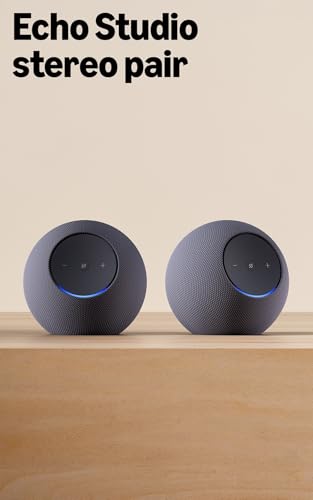 Image of Echo Studio (newest model) stereo pair, Graphite