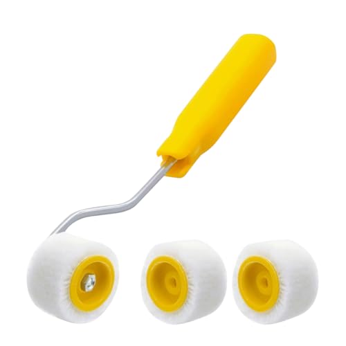 JIHUOO Mini rouleau de peinture de 1,2 cm - Petit rouleau de peinture en laine...