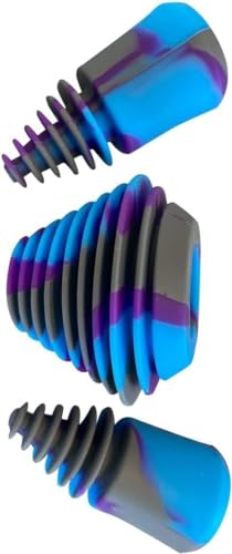 Image of Green Piece Glass Cleaner - 2 x 16 Oz - Purple Silicone Plug Set