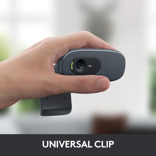 Image of L0GITECH C270 HD Webcam 720p Video Calling with Built-in Noise Reduction Mic, Auto Light Correction, USB Plug & Play, 2-Year Warranty, Compatible with Laptop /Desktop