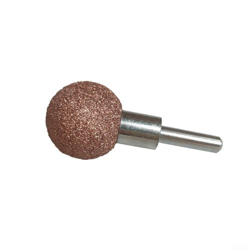 Escofina de cabeza de molienda de neumáticos de carburo con adaptador, bola de pulido gruesa de 25 mm compatible con reparación de neumáticos, neumático resistente al desgaste (adaptador de alta