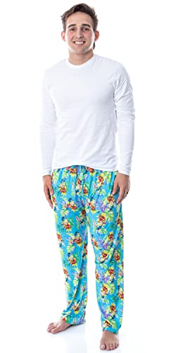 Despicable Me Mens' Minions Tropical Tossed Print Sleep Pajama Pants2