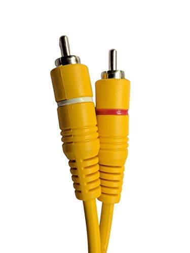 Image of HAKUHO 6.35mm (1 /4-inch) Dual Mono P38 Male to 2 RCA Male Audio Cable - 1.8 Meter - Yellow - For Guitar, Amplifier & Professional Audio Equipment