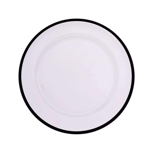 Platos cargadores plásticos redondos 10-pack 12 pulg miniatura 7