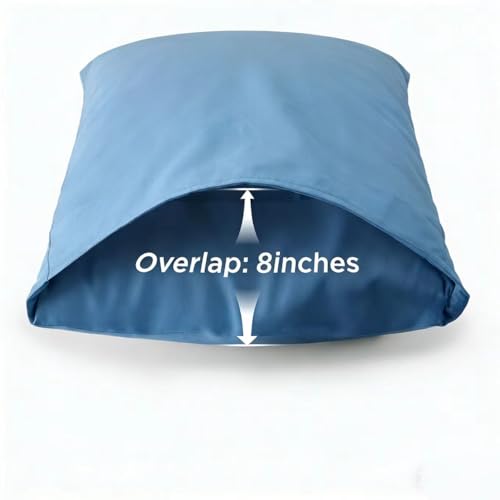 Image of 100% Cotton Percale Sheets Twin Size - 200 Thread Count, Breathable & Crisp Cool, Deep Pocket up to 17 inch Fitted Sheet, 3-Piece Bedding Set Hotel-Luxury Feel Bed Sheet Set(Blue, Twin)