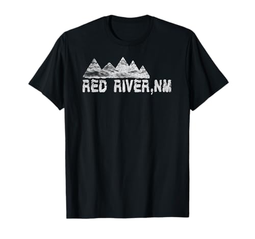 Trendy Grunge Red River NM Mountains Ski Town T-Shirt...