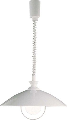 Lámpara colgante Böhmer 11066 blanca para iluminación de techo en salón