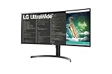 LG 35WN73A 88,9 cm (35 Zoll) Curved QHD UltraWide Monitor (VA-Panel, HDR10, AMD FreeSync), schwarz - 2